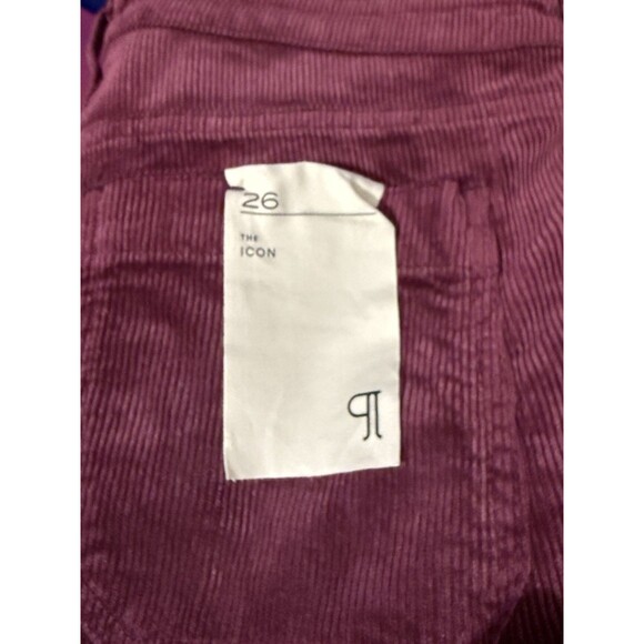 Anthropologie Pilcro Size 26 The Icon Corduroy Flare Jeans Mid Rise Wine Y2K - Picture 9 of 16